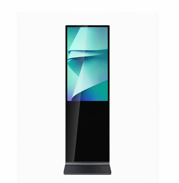 Super Slim Floor Standing Kiosk 49 Inch Advertising Signage Kiosk Tablet Digital Signage Totem For Gas Station
