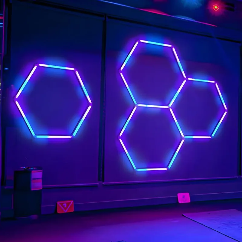 Hot Sale Honeycomb Work Light Bar Car Wash Station 110v Garage Ceiling Hexagonal Honeycomb Led Light