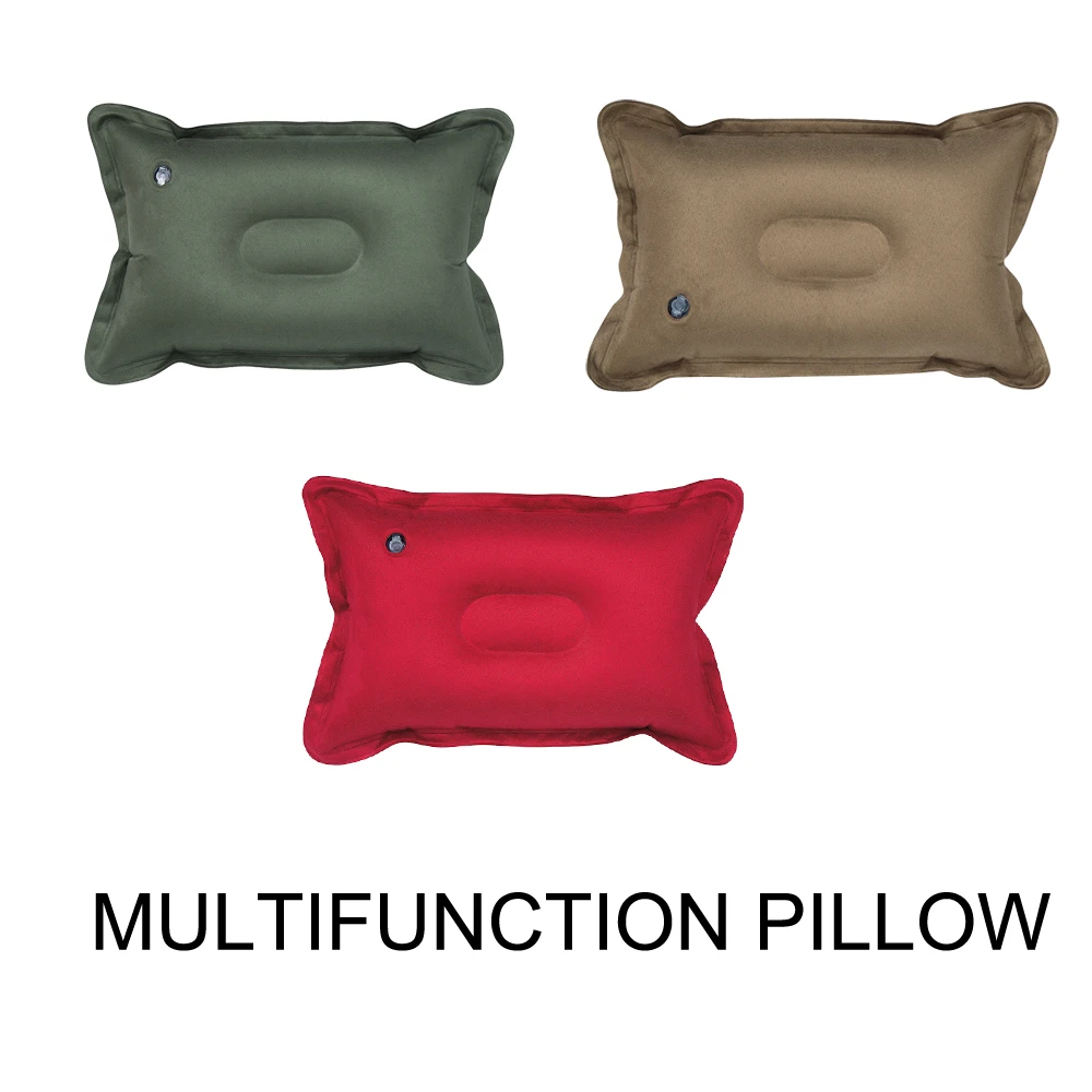 Wholesale Moisture Proof 100% Polyester Self Inflating Comfortable Foldable Air Pillow For Travel