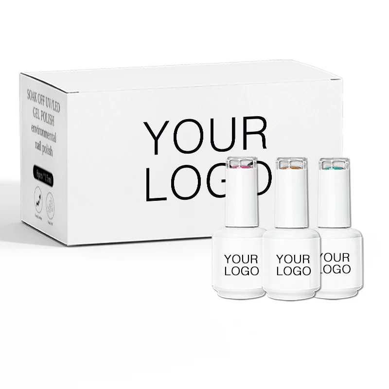 HS Nail Art Manicure DIY Salon 8 Colors Nude 15ML Soak Off Uv Gel Nail Polish Set