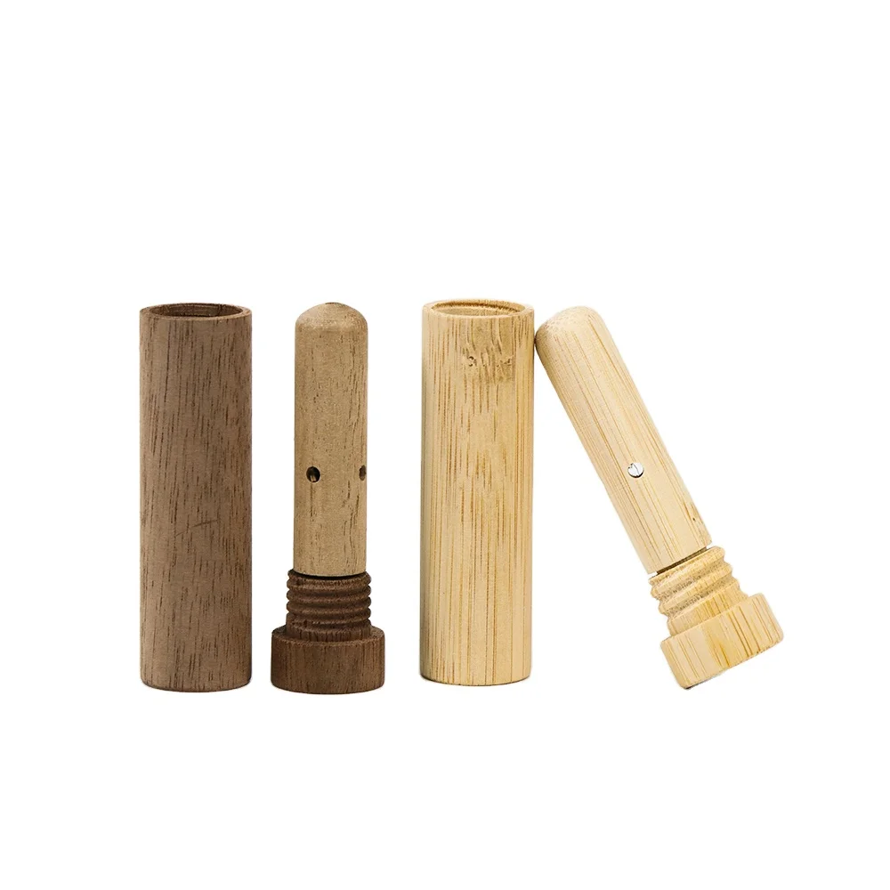 Portable Nasal Inhaler Stick/Wooden Nose Sniffing Stick/Aromatherapy Solid Wood Bamboo Essential Oils Nasal Inhalers