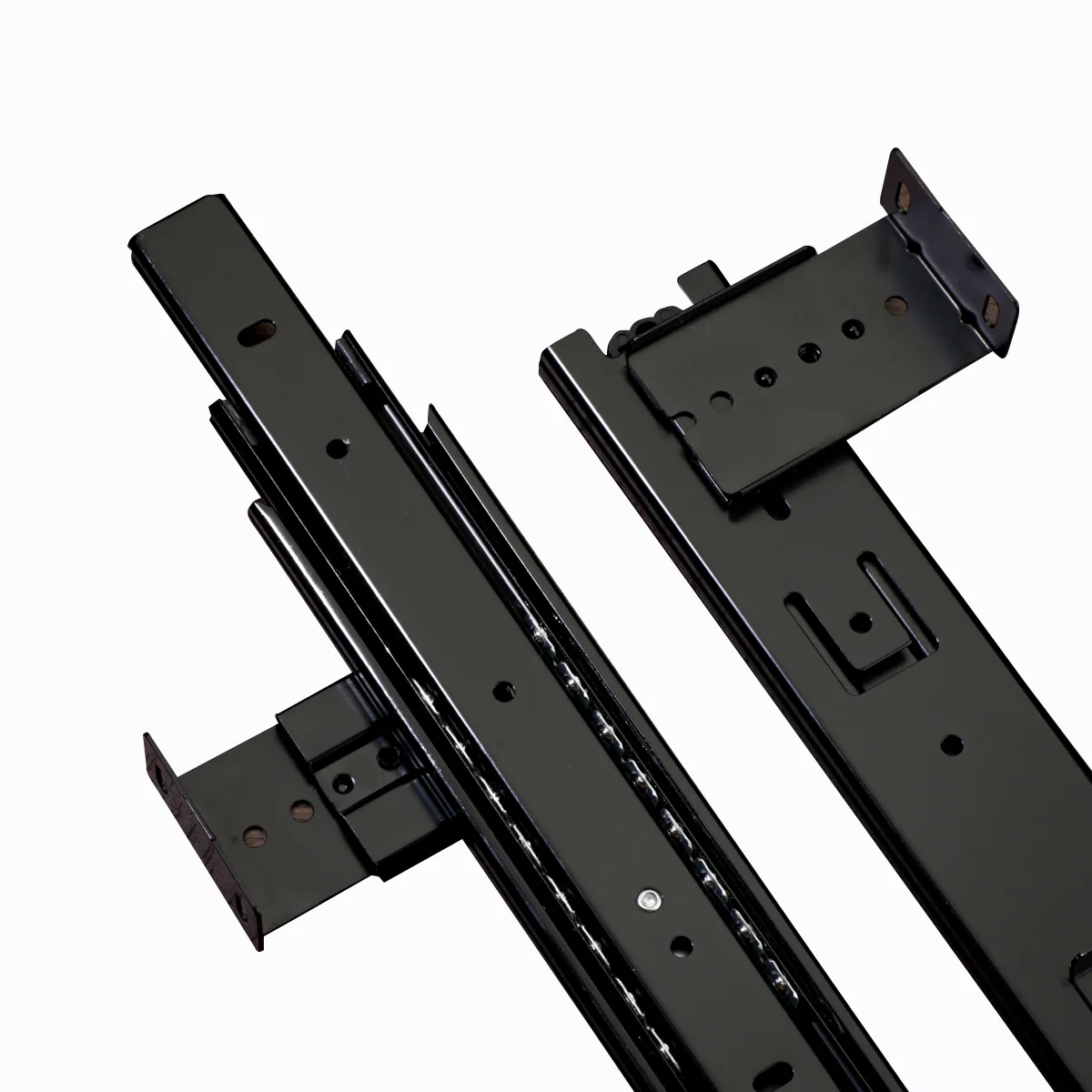 Office  Keyboard Tray Movement Track Solid Ball Bearing Side Mount Slide With Adjustable Height Bracket Keyboard Drawer Runner