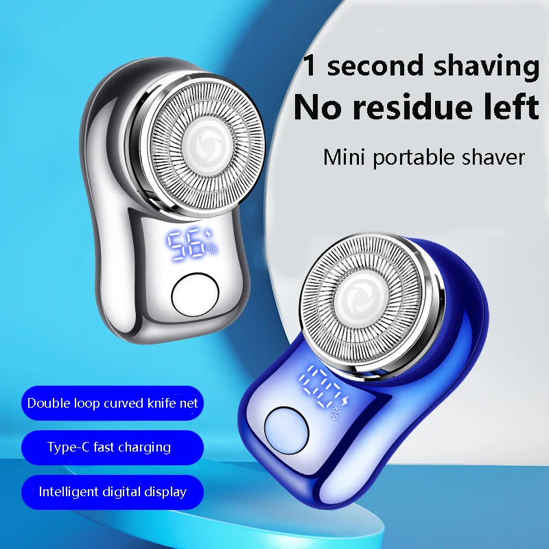 Powerful Portable Rechargeable Electric Mini Shaver Male Face Shaving Machine for Men Shinon Female Electric Razor Single Blade