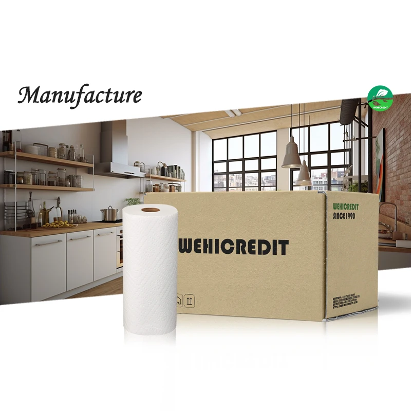 Popular Sale Eco-friendly  Best Price Roll Kitchen Paper  hand kitchen tissue paper towel manufacturer