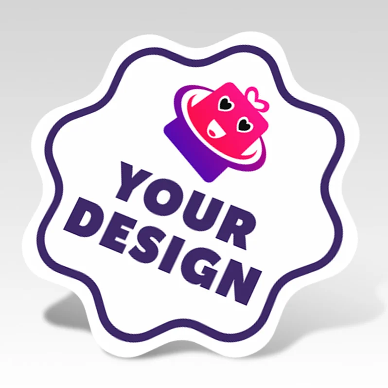 Custom Opaque Kiss Cut Sticker PVC Decal Die Cut Vinyl Sticker for Window Motorcycle Car Vehicle