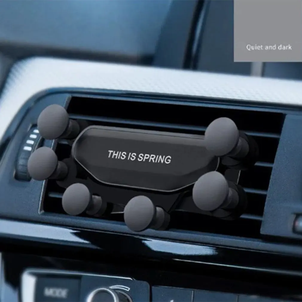 2021 Air Vent Clip E0233 Mount Gravity Mobile Phone Bracket Stand 6 Point Silicone car air vent phone holder