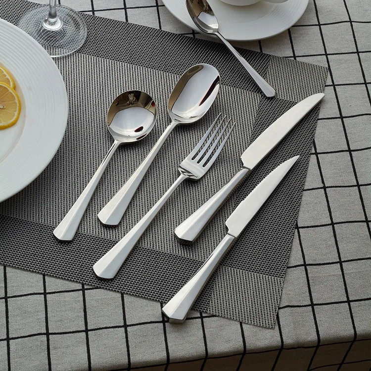 P&T Flatware, stainless steel cutlery, 304 material knife, fork, spoon