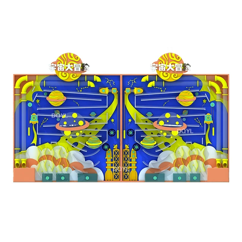 interactive tunnel maze kids amusement park ball pipe children indoor playground wall games  Pirate ship ball wall