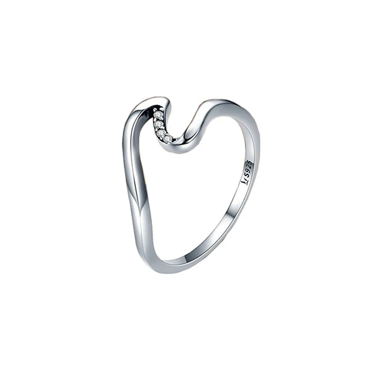 Irregular character 925 sterling silver ring