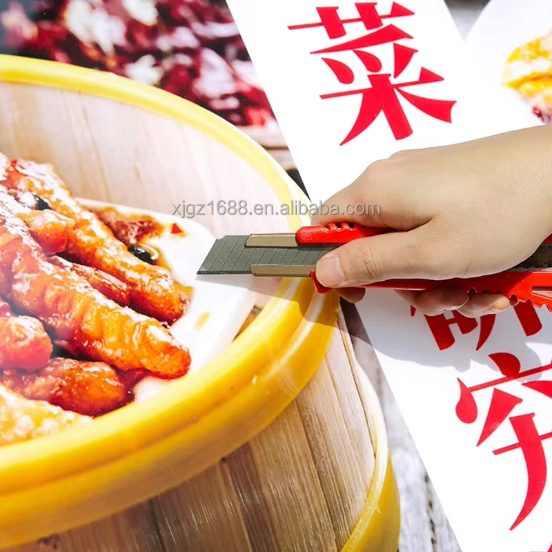 Led Red Ordering Light Box Restaurant Menu Display Card Light Billboard Vertical Charging Large Screen Glass Display Stand