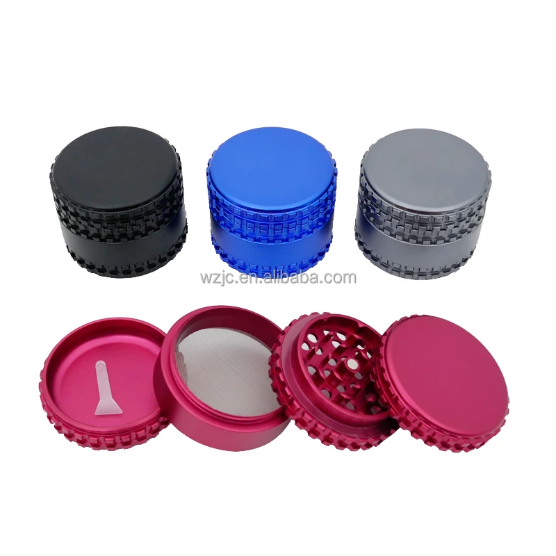JC9041 diamond teeth new design herb grinder high-quality herbal accessories grinder aluminum herbal grinder for leisure places