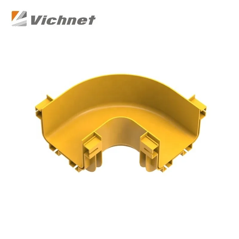 Yellow Plastic Cable Tray Fiber Optic Raceway Duct for Data Center