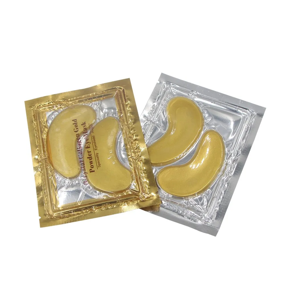 OEM косметика 24k Золотая коллагеновая кристальная Накладка для глаз маска для глаз против старения и морщин