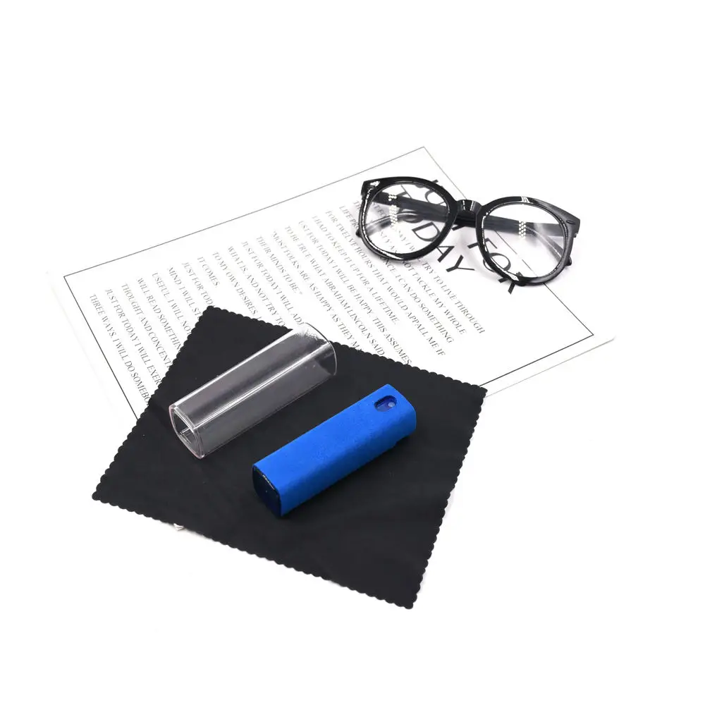 China factory 2 in 1 spray glass cleaner optical liquid cleaning tool precise design eyeglass cleaner spray