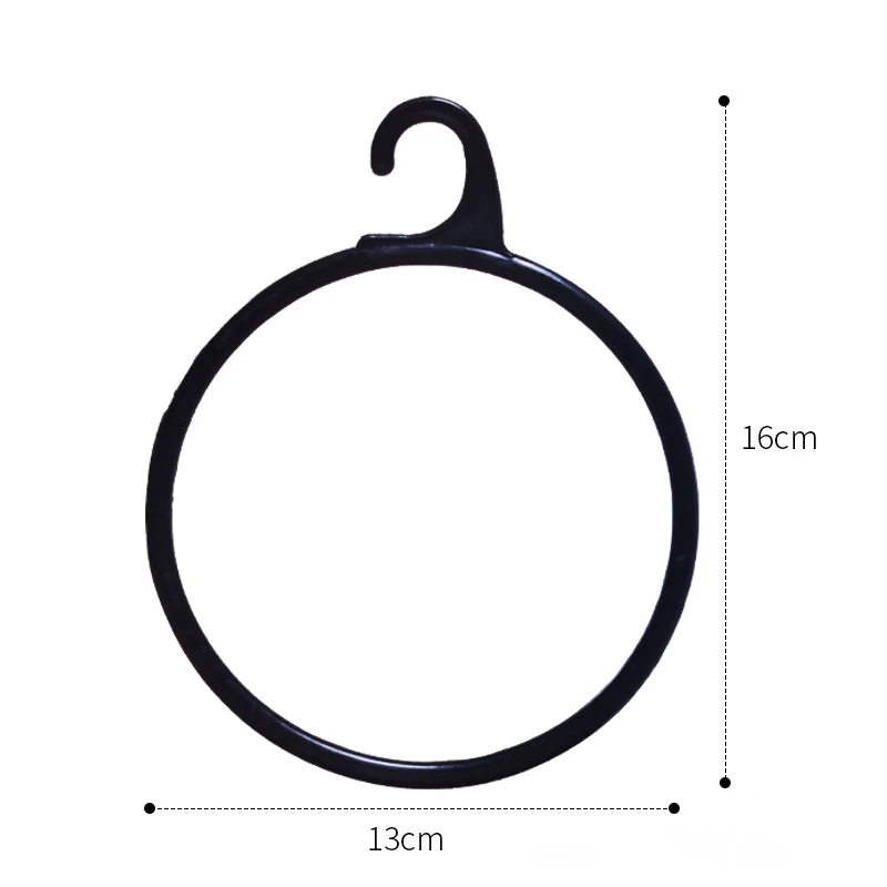 Circle Shape Plastic Scarf Hanger Closet Accessory Scarf Holder Plastic Towel hijab Shawl Ring Display Scarf Hangers