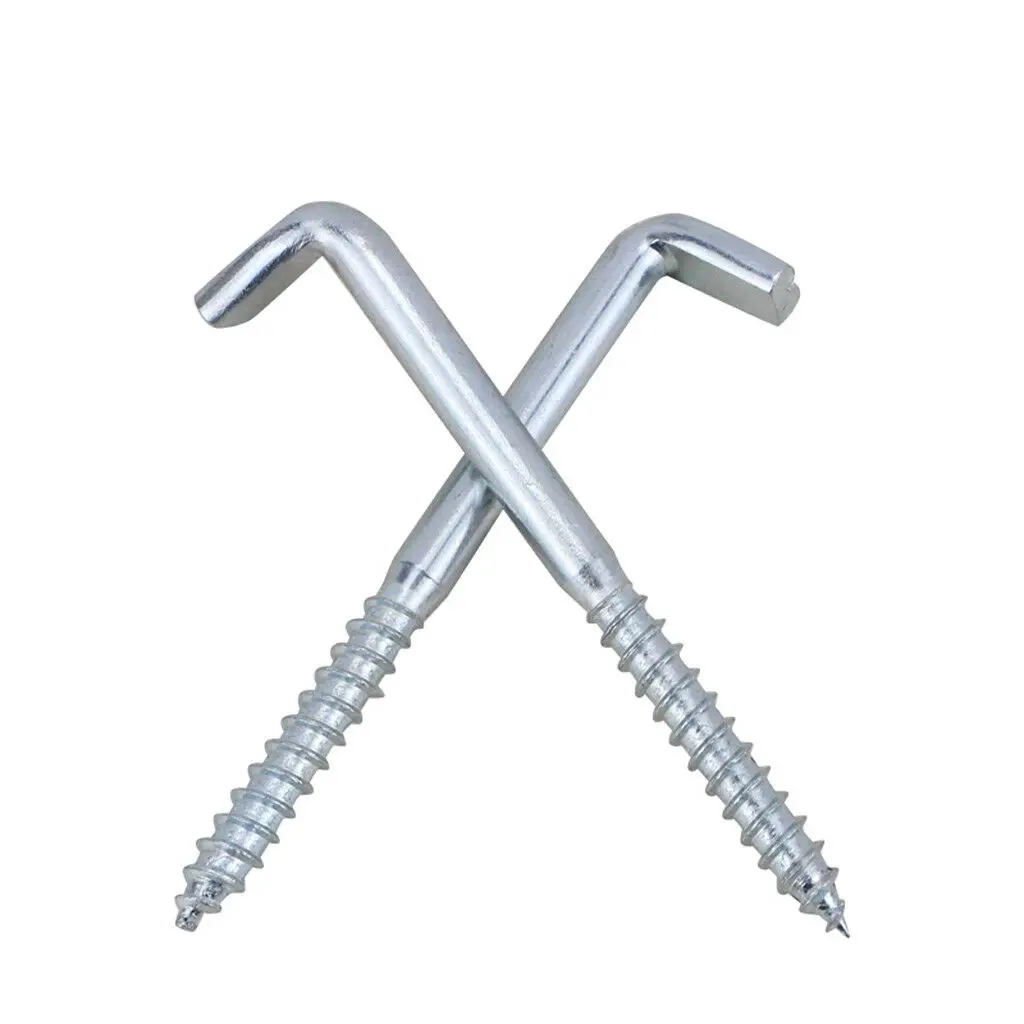 Durable Self-Tapping Stainless Steel Right Angle L-Shape Hook Screw