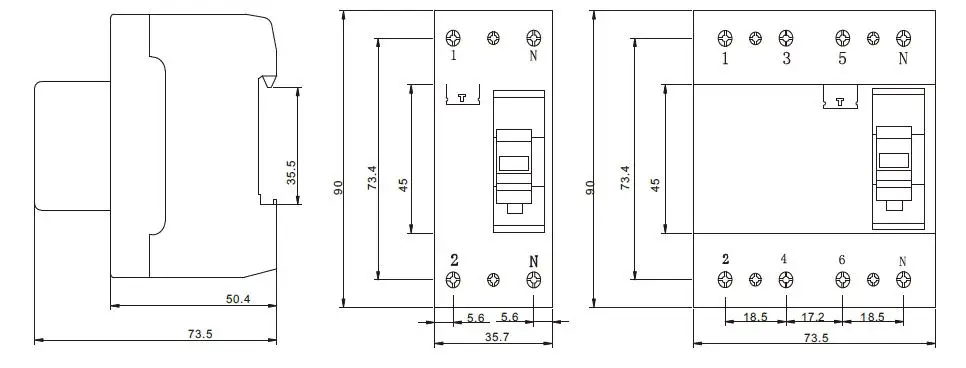 CHAC LEL8 (F360) 4p electric switch LECB 230V RCCD Residual Current Circuit Breaker electromagnetic rcd/rcbo/rccb