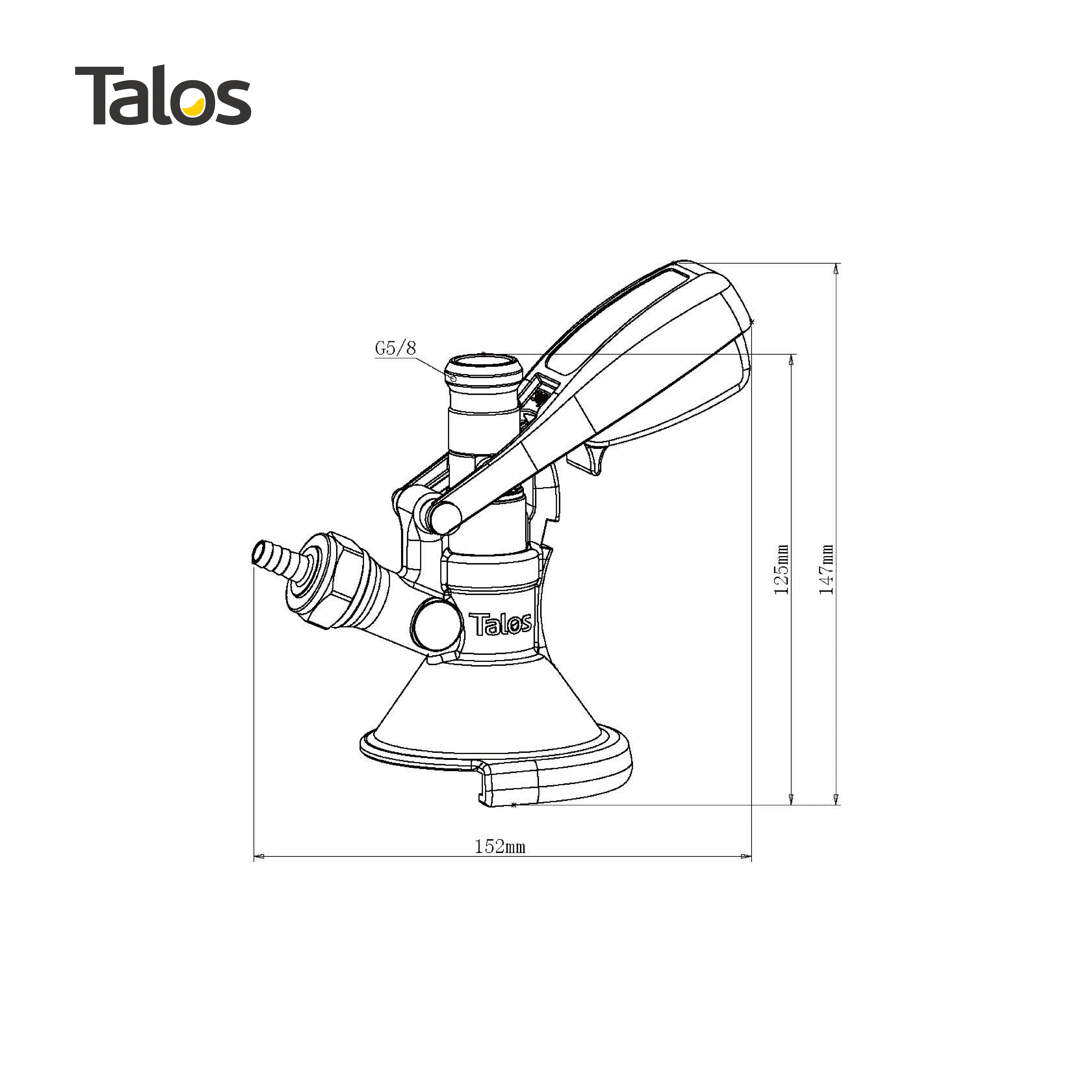  Бурильная муфта TALOS A Type NSF сертифицированное оборудование для дозирования пива клапан сброса давления