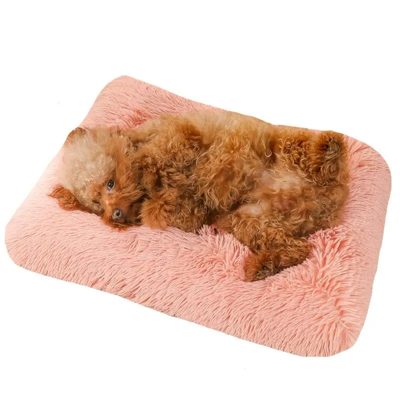 hello selected dropshipping  Newly listed factory direct sales pet house Mechanic Wash Faux Fur Pet Dog cat mat