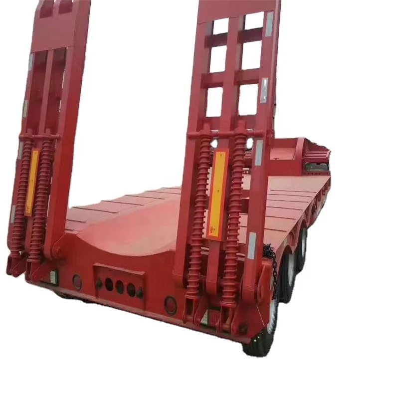 new brand trailers with 3 axles 40t-50t goose neck semi-trailer sales in Africa low-bed truck trailer (whats app:+8615503911273)