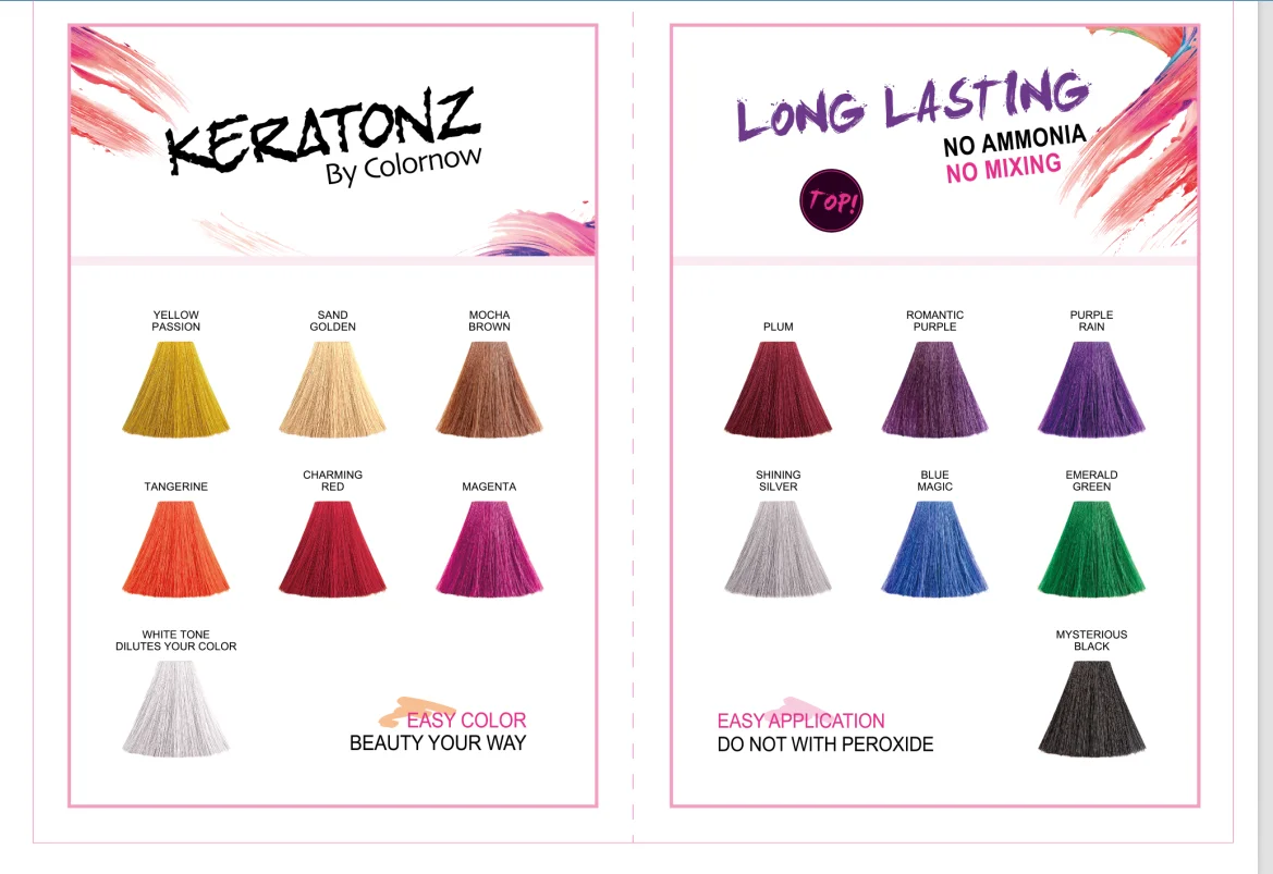 Keratonz Semi Permanent Hair Color Dye
