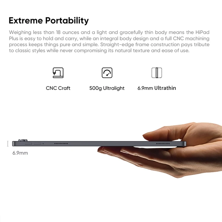  2021 Новое поступление CHUWI HiPad плюс планшетный 11 дюймов 4 Гб + 128 ГБ Android 10 двухдиапазонный Wi-Fi и OTG MT8183 Octa Ядро планшетных