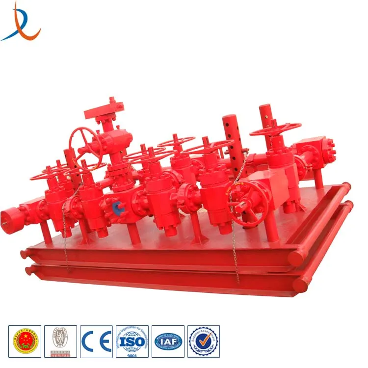 API 16C 10000psi 4 1/16  8 manual valves Choke Manifold And Kill Manifold
