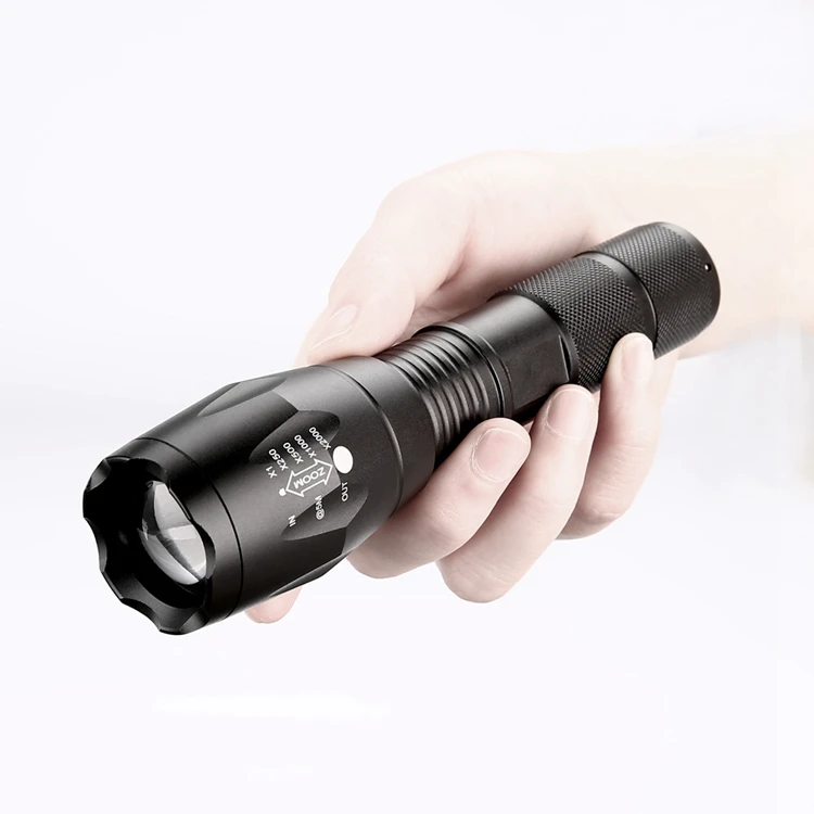 YiSHENG Portable Ultra Bright Adjustable Focus 5 Modes  Light Handheld LED Flashlight for Biking Camping