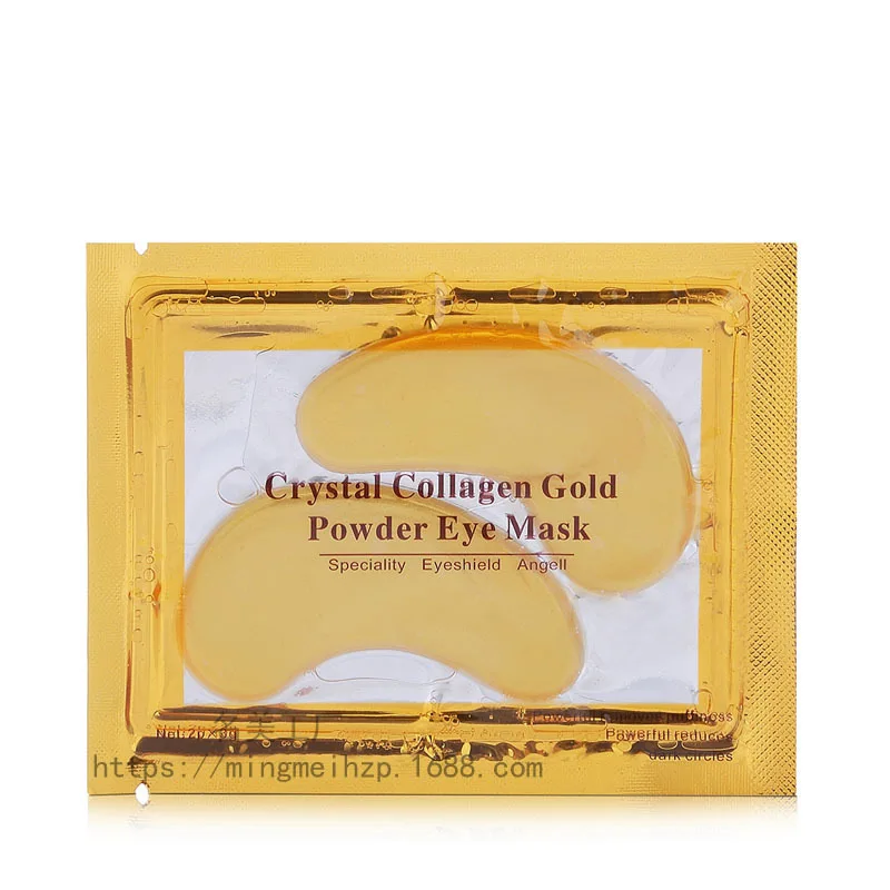 24k Gold Crystal Collagen Eye Mask Patches Anti Aging/Dark Circles/Puffiness Moisturizing Eye Patch Gel Eye Pads