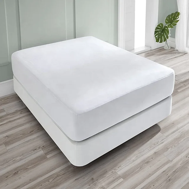 China wholesale truck quilted waterproof bed cover bedbug fabric mattress protector double