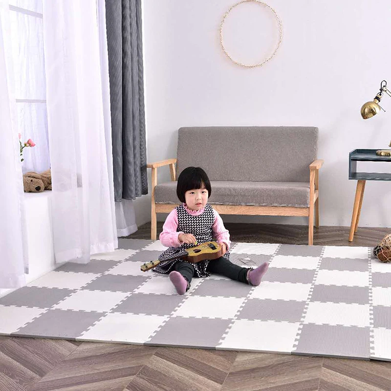 Baby Play Mat Foam and Thick EVA Foam Puzzle Mats With Fence Non-toxic