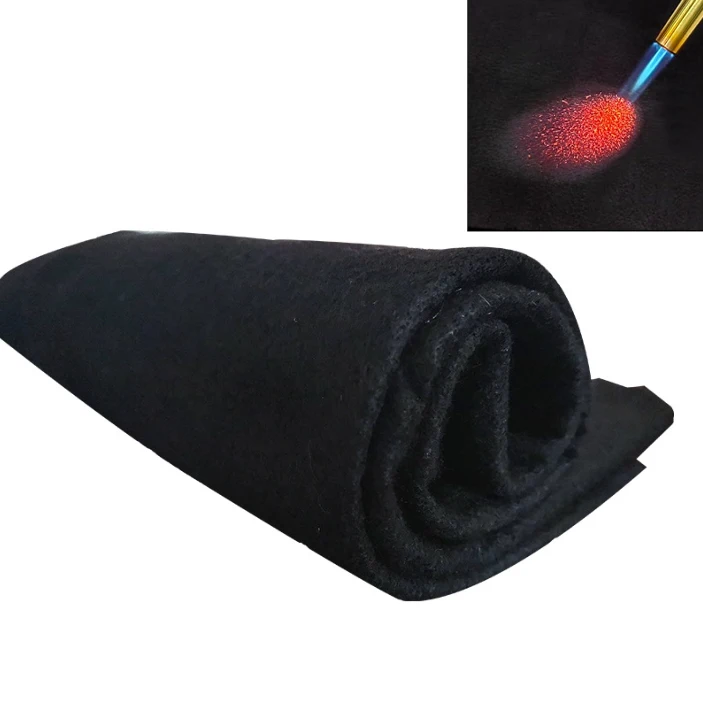 High Temp 1800F 3/5/6/8/10/15mm Carbon Fiber Welding Protective Blanket Torch Shield Plumbing Heat Sink Slag Fire Auto Fireproof