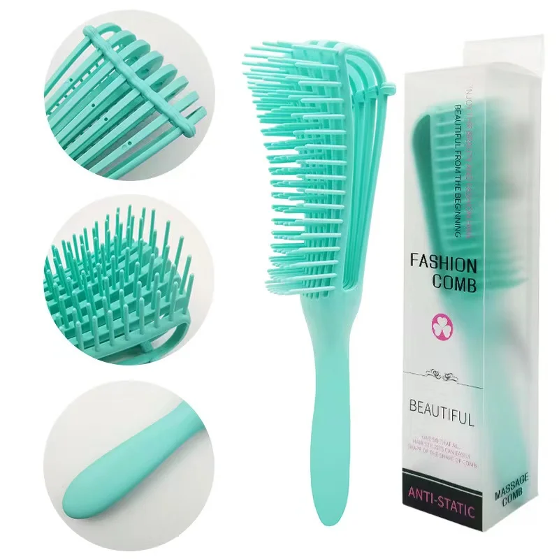 Professional Flex Detangling Hair Brush for Afro America 3a to 4c Kinky Wavy Curly Coily hair