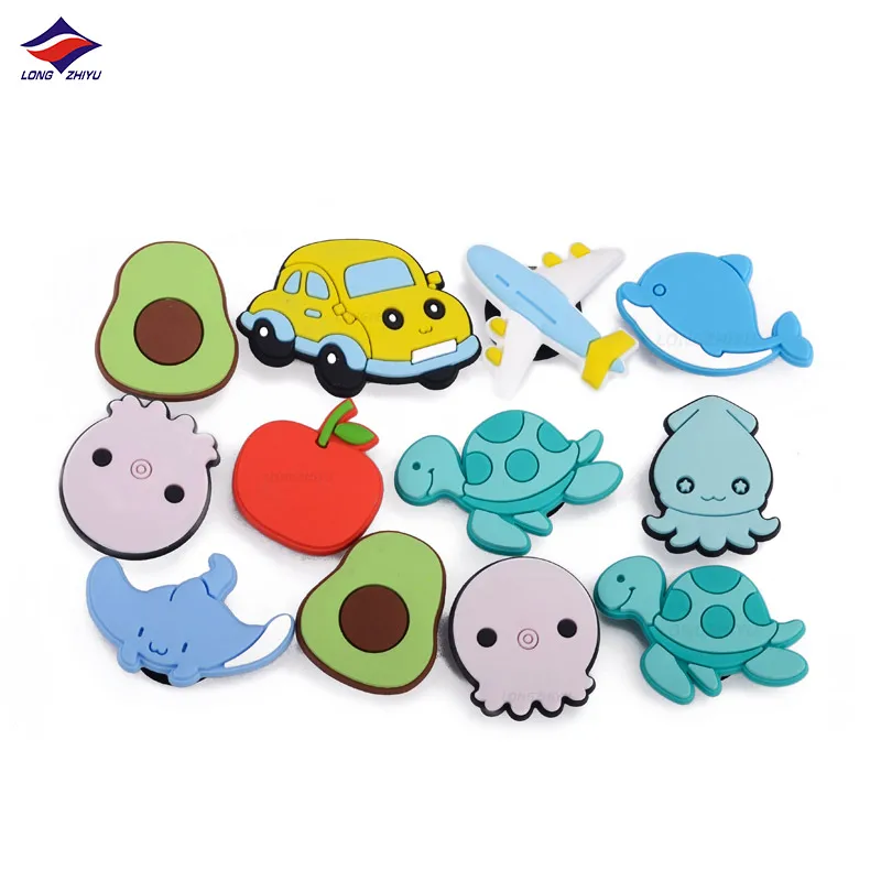 Longzhiyu Hot Selling Promotion Shoes Charm Decorations Cute Fruit Animal Shoe Accessories Buckles