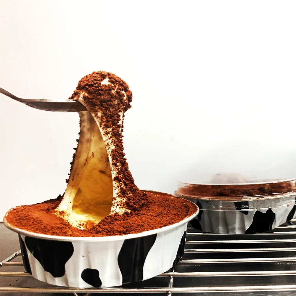 Свежая растягивающаяся шоколадная чашка cjees ang крем какао порошок торт