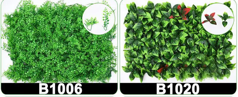 Artificial Green Grass Boxwood Hedge Faux Artificial Plant Grass Wall