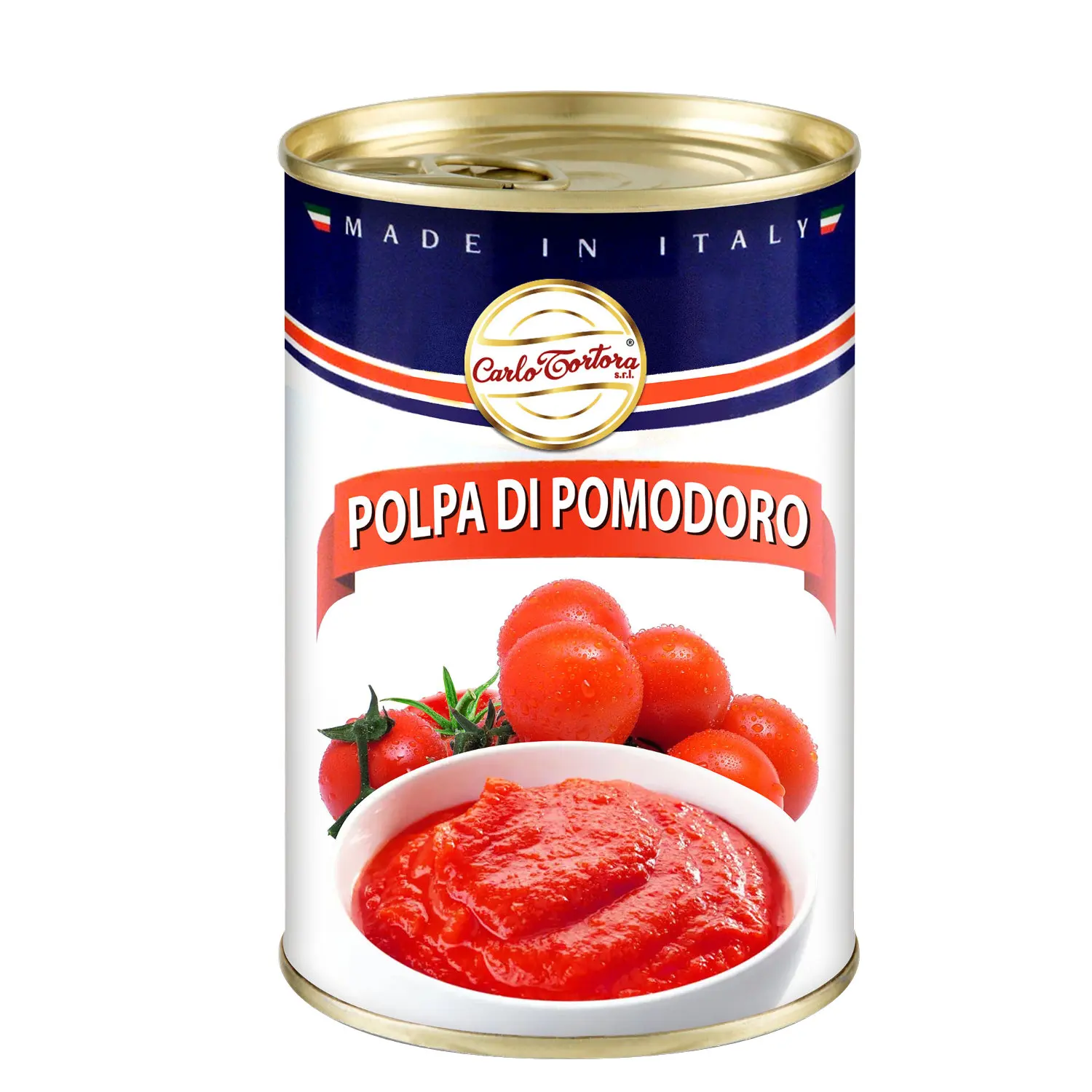 Best Quality Italian Pell Tomato 400g Sauce with Chopped Tomatoes in Metal Can Tasty Food Made in Italy