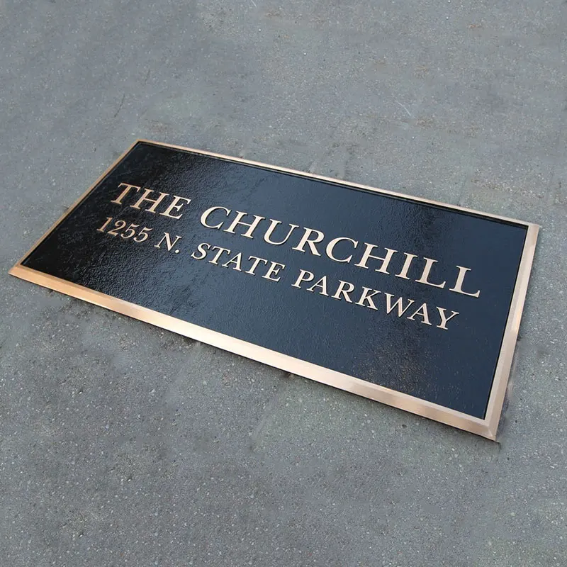 Custom Outdoor Cast Bronze Memorial Plaque