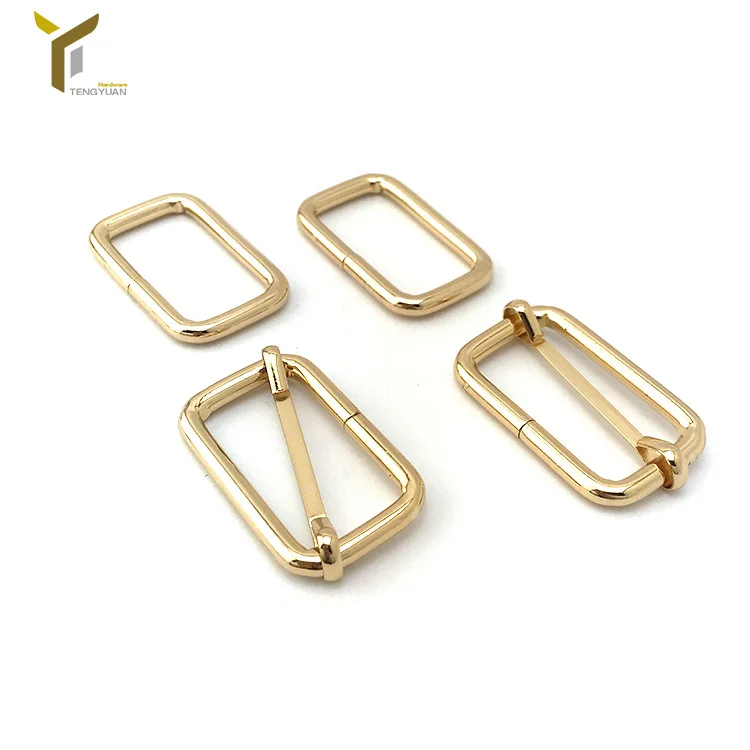 Custom Shape Metal Adjustable Slider Handbag Hardware Accessories Strap Slider Buckle