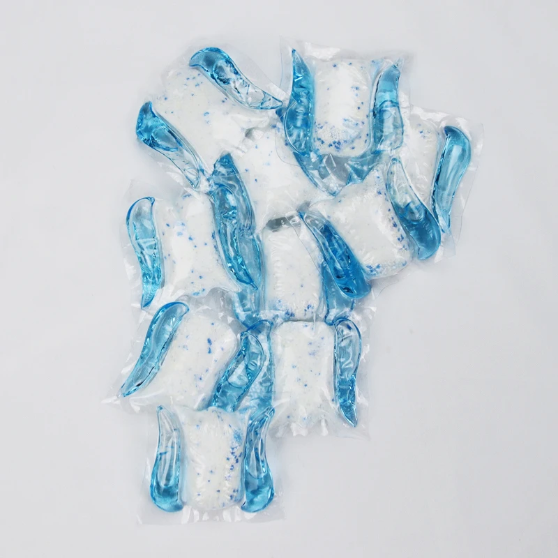 eco friendly packaging White dishwashing liquid pods household chemicals