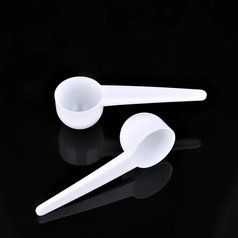 15ml White Transparent Round Scoops plastic measuring spoon scoop For Milk Powder Tea Salt