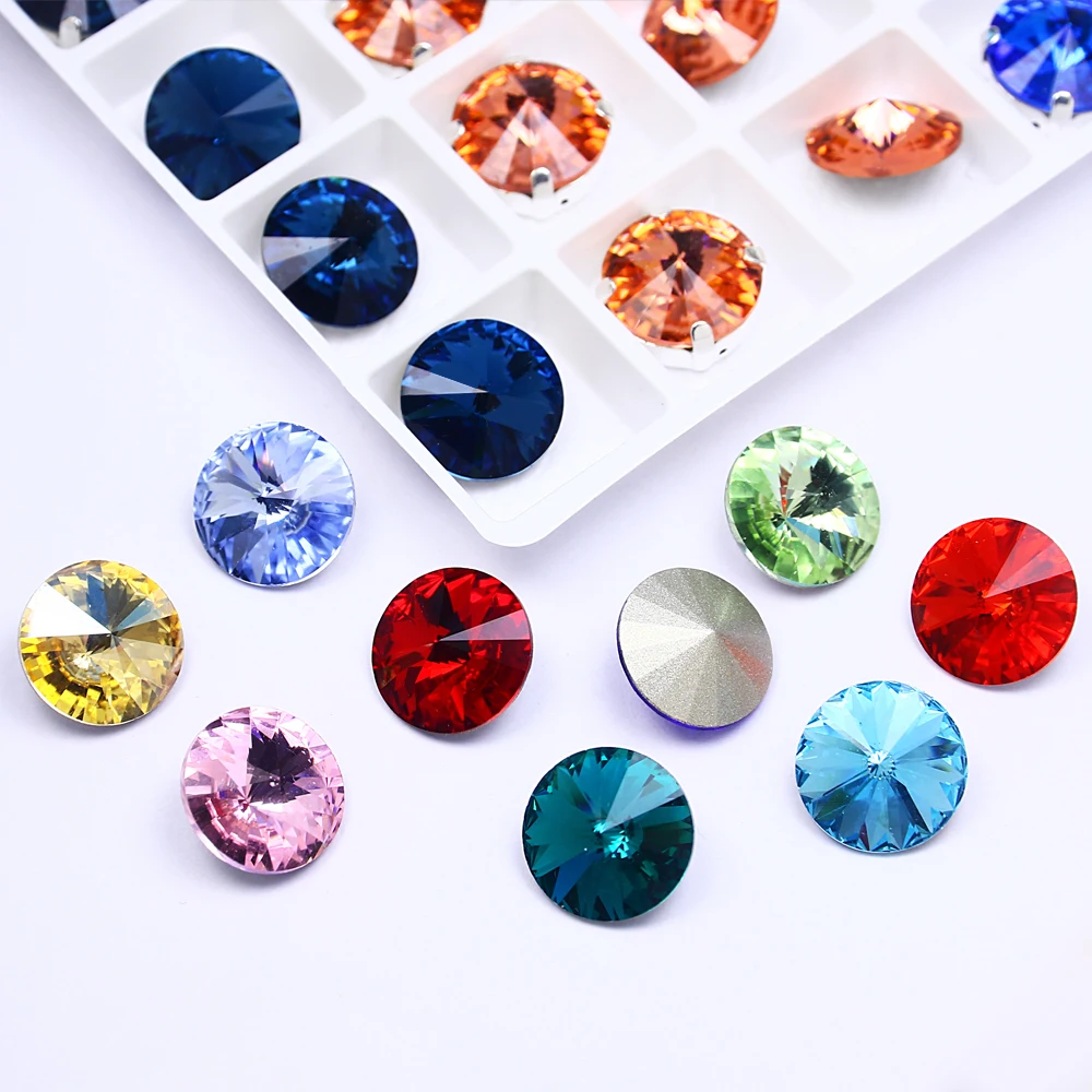 Dongzhou 16-20mm Rivoli rhinestones k9 crystal fancy Stone wholesale loose crystal beads For Jewelry making diy accessories