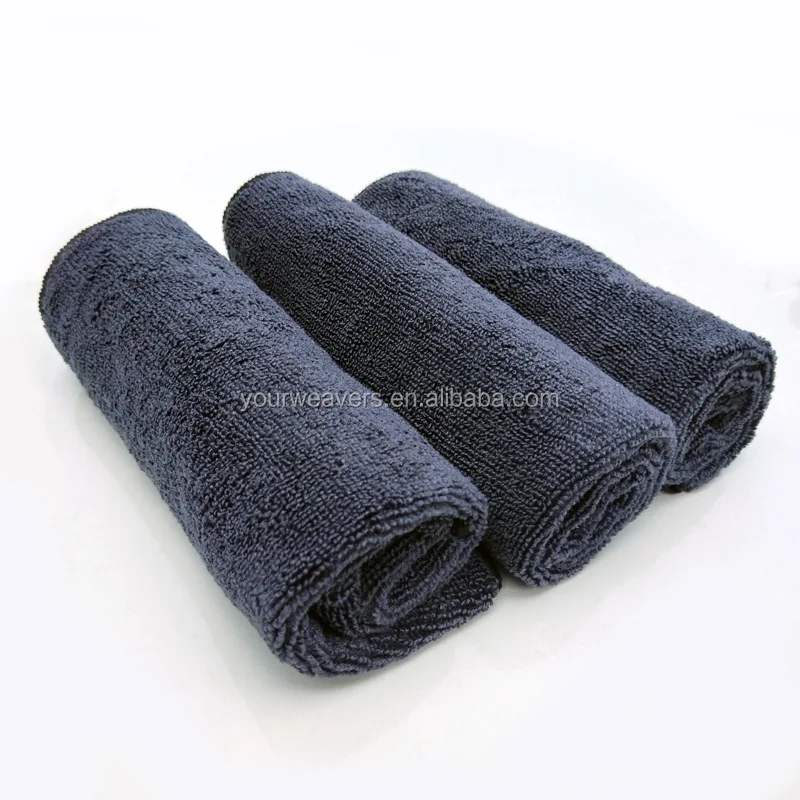 All Purpose household Cleaning 450 GSM 16x16 Auto Detailing Buffing Polishing Car Wash Towel Gray Microfiber Cleaning Cloth