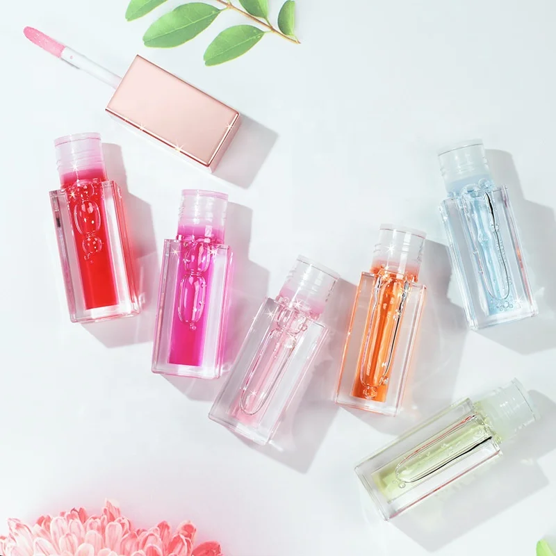 Custom Makeup Vendor No Logo Lips Care Vegan Moisturize Lip Gloss Shiny Nourishing Lip Glow Oil