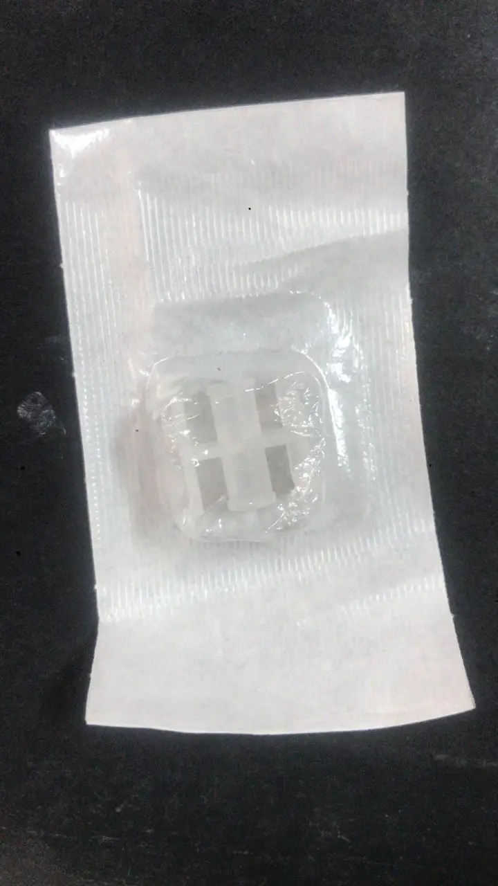 Dental disposable transparent plastic syringe sterile connector for luer lock syringe