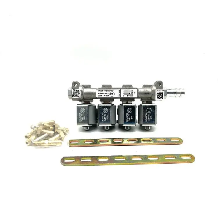 2Ohm Cng Injector Rail 4 Cylinder 2 Ohm Cng Lpg Conversion Kit Auto Gas Injection Nozzles Adjustable Gnv Gas Lpg