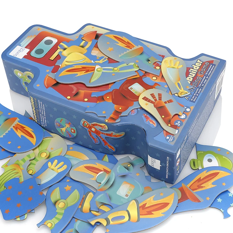 Large Piece Custom Printed IQ Jigsaw Puzzle for Children Aged 2-4 Years