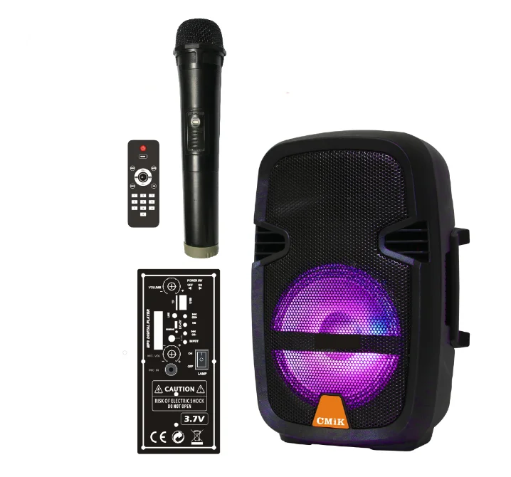 Cmik mk-b26 oem odm parlantes de music big audio mobil 8 pulgadas с микрофоном remote сабвуферы studio blue tooth