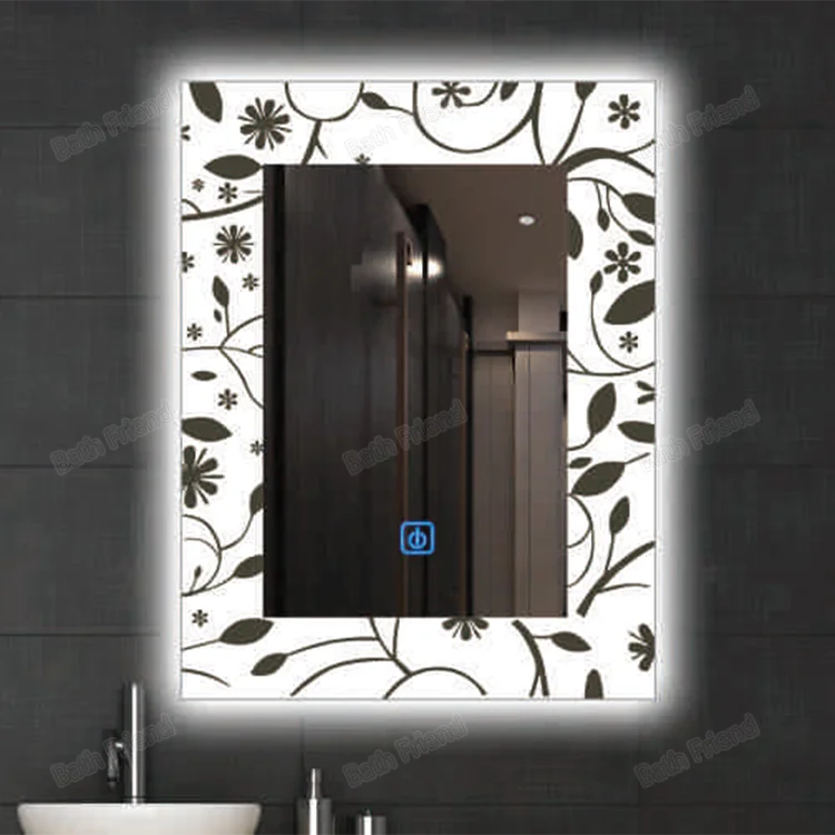 New Arrive Bathroom Modern Touch Mirror Led Smart Glass Mirror With Led Light