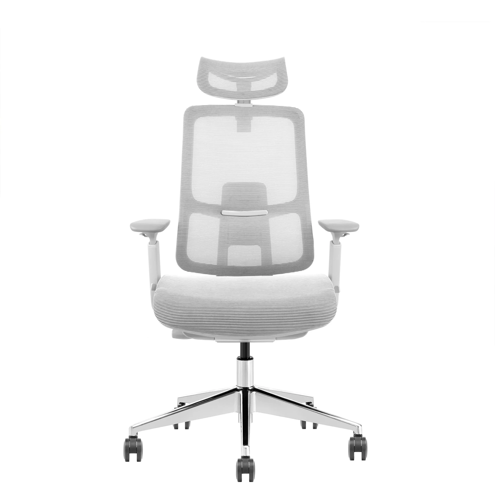 Modern Office Chair with High Back Ergonomic and Adjustable Headrest Swivel Mesh Fabric CEO Executive Small Sofa